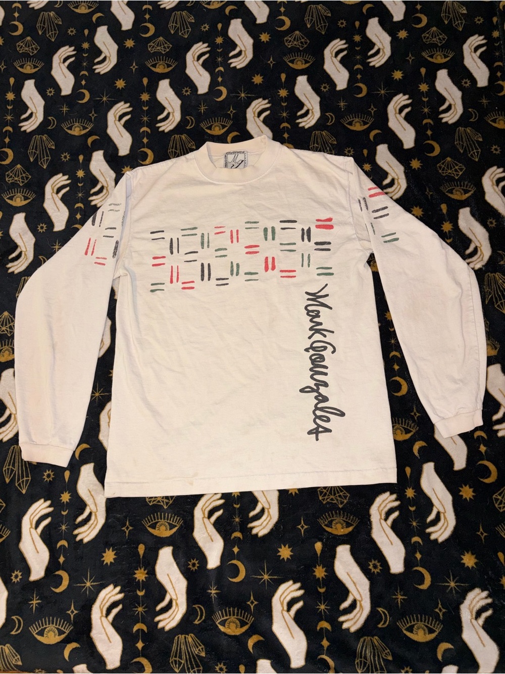 White Long-Sleeve Mark Gonzalez Graphic Tee